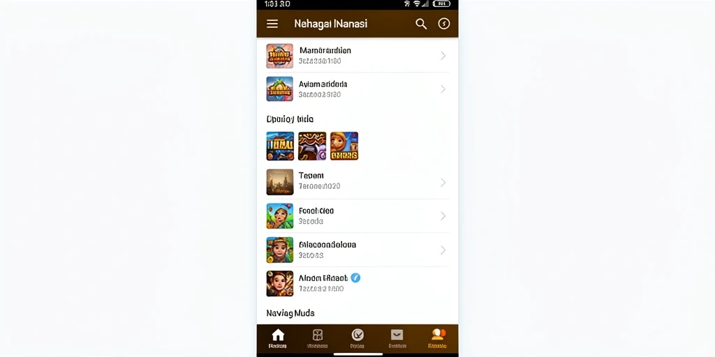 Screenshot memperlihatkan tampilan menarik dari antarmuka permainan.