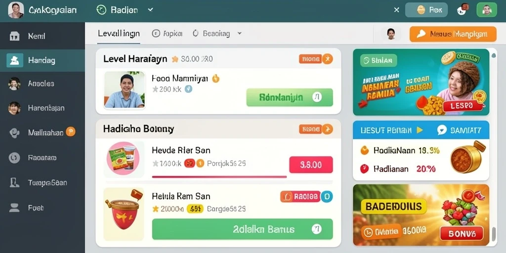 Tampilan awal yang menarik dan intuitif.