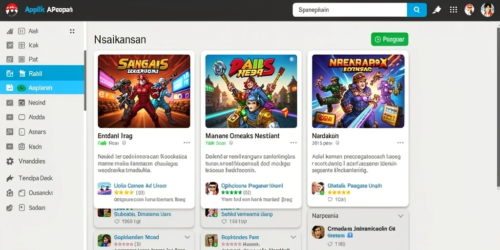 Tampilan antarmuka yang menarik dari aplikasi W67.
